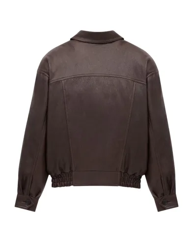 Saint Laurent Бомбер из овечьей кожи - Артикул: 842948-YCNF2