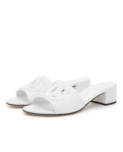 Dolce&Gabbana Мюлі з телячої шкіри - Артикул: CR1755-AY329
