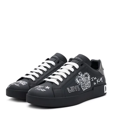 Dolce&Gabbana Кеды Portofino из кожи - Артикул: CS1760-AZ268