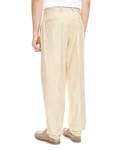 Dolce&Gabbana Брюки из конопли и шелка в твидовом эффекте - Артикул: GP10DT-FUTDB