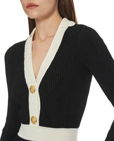 Balmain Вязаное мини-платье - Артикул: FF1R9858KI64