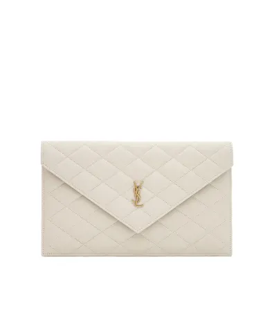 Saint Laurent Cумка-клатч PARIS из овечьей кожи - Артикул: 869533-1EL07