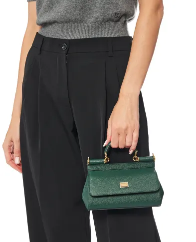 Dolce&Gabbana Кожаная сумка Sicily Small - Артикул: BB7116-B1001