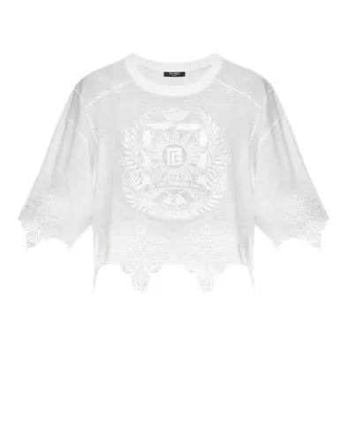 Balmain Топ із льону - Артикул: FF1EE130BD05
