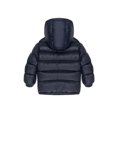 Dolce&Gabbana Детский пуховик с монограммой логотипа - Артикул: L4JB6F-FUS3Y-B