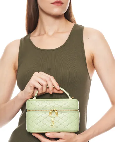 Saint Laurent Кожаная сумка Gaby - Артикул: 766731-1EL07