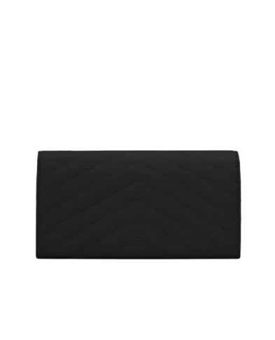 Saint Laurent Кожаный кошелек Monogram - Артикул: 372264-BOW01