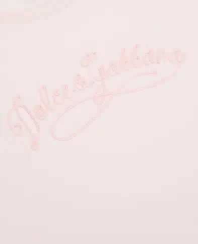 Dolce&Gabbana Детская футболка с вышивкой - Артикул: L5JTNK-G7PYF-S