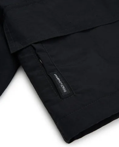 Dolce&Gabbana Детская ветровка из нейлона с капюшоном - Артикул: L4JB8B-G7PVJ-B