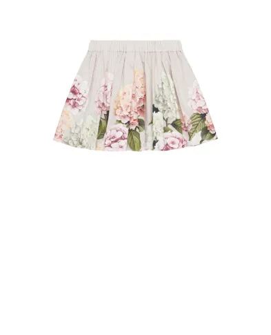 Dolce&Gabbana Детская юбка с принтом в виде гортензий - Артикул: L55I63-FI5NR-S