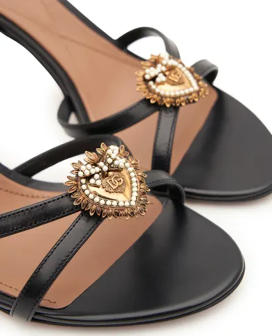 Dolce&Gabbana Босоножки Devotion из телячьей кожи - Артикул: CR1983-AP412