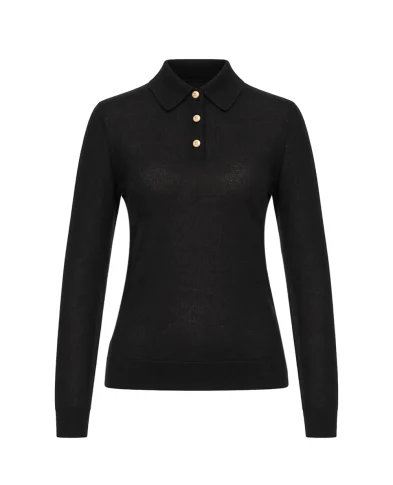 Dolce&Gabbana Поло з довгими рукавами з кашеміру - Артикул: FXZ59T-JBW24