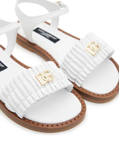Dolce&Gabbana Детские босоножки из кожи ягненка - Артикул: D11372-A1850-M