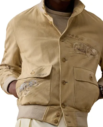 Ralph Lauren Purple Label Куртка Hayworth из замши ягненка - Артикул: 790P07887001