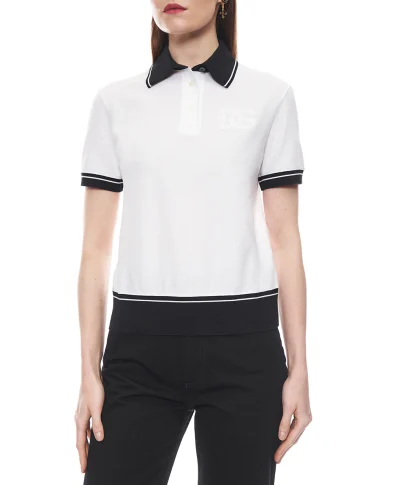 Dolce&Gabbana Поло з вишивкою - Артикул: F8V33Z-GDDMH