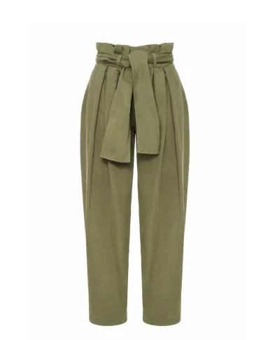 Balmain Брюки с хлопком и льном - Артикул: GF0PQ285CG64