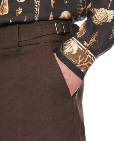 Dolce&Gabbana Брюки из льна - Артикул: GP110T-FU4MC