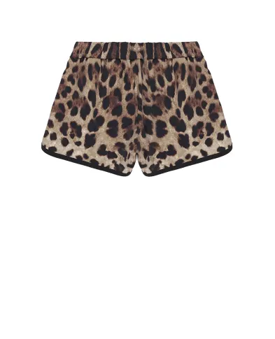 Dolce&Gabbana Детские шорты с леопардовым принтом - Артикул: L5J845-ONO11-S