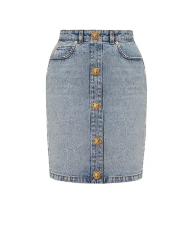 Balmain Джинсова спідниця - Артикул: FF0LC267DF97