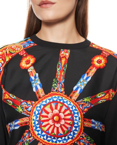 Dolce&Gabbana Футболка в принте Сarretto - Артикул: F8W13T-GDDVP