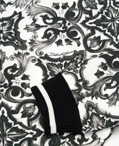 Dolce&Gabbana Дитяча толстовка з принтом майоліка - Артикул: L4JWKG-II7HR-B