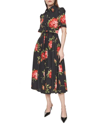 Dolce&Gabbana Платье-рубашка с цветочным принтом - Артикул: F6JFNT-HS5UT