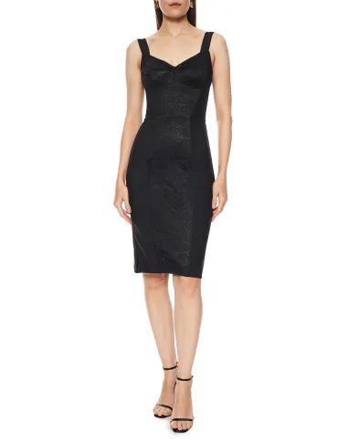 Dolce&Gabbana Сукня-футляр з еластичної тканини та мережива - Артикул: F63G9T-GDCLQ