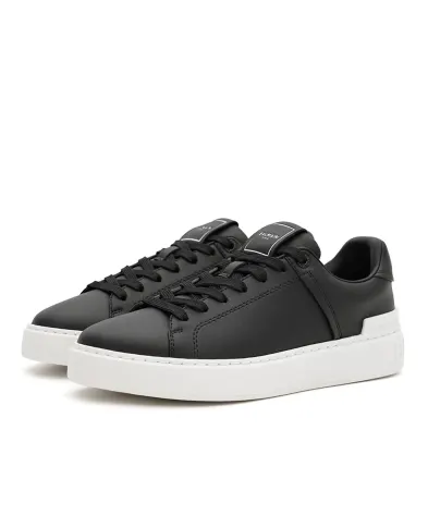 Balmain Кроссовки B-Court из телячьей кожи - Артикул: GN1VI690LVTR