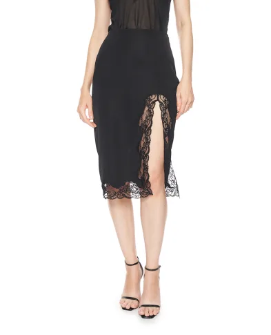 Balmain Спідниця міді з мереживом - Артикул: SK0000000082