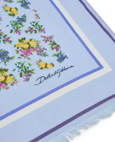 Dolce&Gabbana Парео в мелкий цветочный принт - Артикул: O4A01J-ON0DP