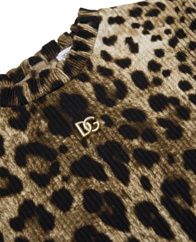 Dolce&Gabbana Детский гольф с леопардовым принтом - Артикул: L5JTQC-HS7Q6-S