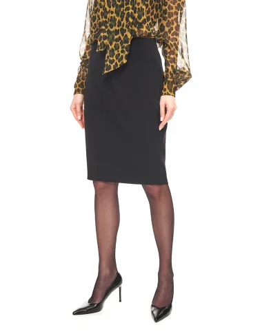 Saint Laurent Спідниця-олівець Cassandre - Артикул: 852654-Y5J19