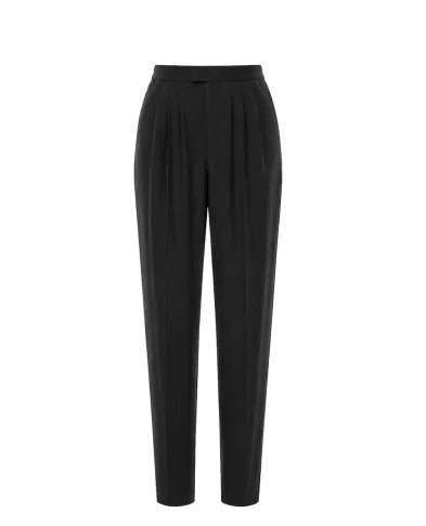 Saint Laurent Брюки из шелка хаботай - Артикул: 856580-Y6J78
