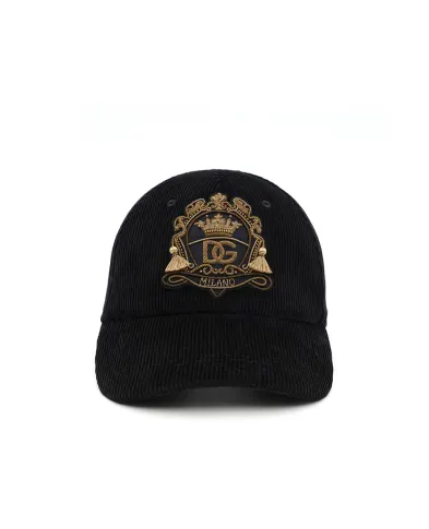Dolce&Gabbana Кепка-бейсболка из вельвета - Артикул: GH954Z-FUWFM
