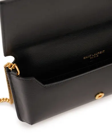 Saint Laurent Кожаная сумка Cassandre Phone Case - Артикул: 820175-0U40J