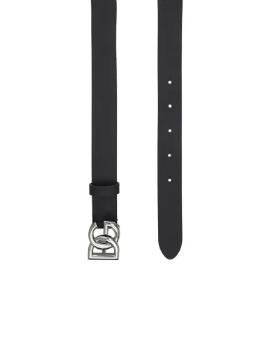 Dolce&Gabbana Детский ремень из телячьей кожи с логотипом - Артикул: EC0083-A3M29