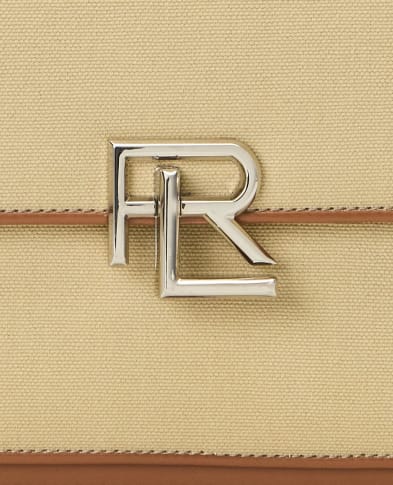 Ralph Lauren Collection Сумка-кроссбоді з полотна та шкіри - Артикул: 435968250001