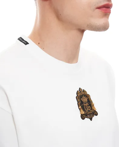 Dolce&Gabbana Футболка с нашивкой логотипа - Артикул: G8PB8Z-G7PXU