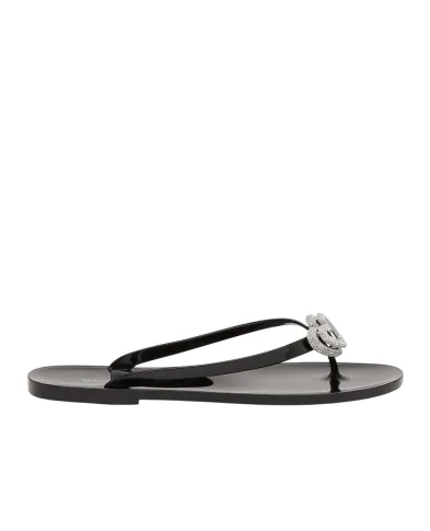 Mach&Mach Шлепанцы Double Heart - Артикул: SS26-S0888-05-GUM-BLK