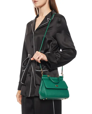 Dolce&Gabbana Сумка Sicily Medium из телячьей кожи - Артикул: BB6003-B1001