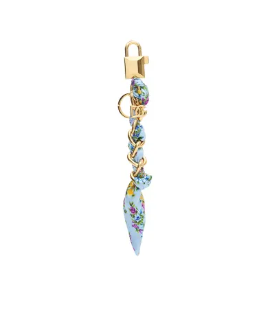 Dolce&Gabbana Брелок из сатина в цветочный принт - Артикул: BI3461-A0241