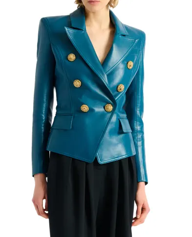 Balmain Жакет з овечої шкіри - Артикул: HF1SG187LE35