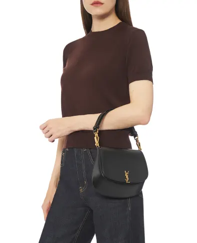Saint Laurent Кожаная сумка Voltaire - Артикул: 844299-AAFF9