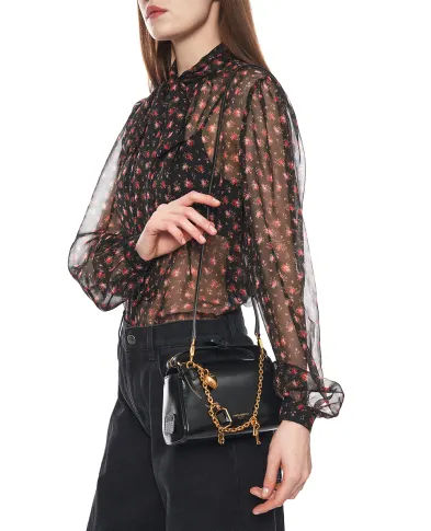 Dolce&Gabbana Сумка Vittoria Small с подвесками из телячьей кожи - Артикул: BB7889-A0070