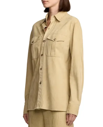Ralph Lauren Collection Замшевая рубашка - Артикул: 290965603001