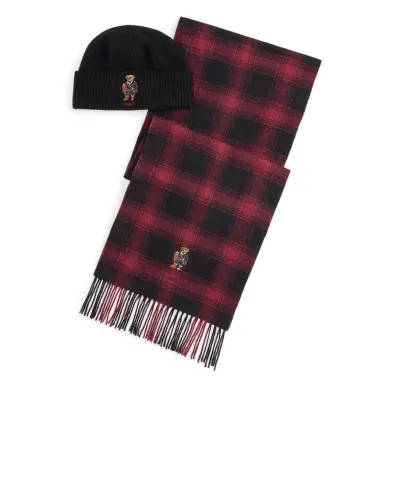 Polo Ralph Lauren Комплект из шарфа и шапки Polo Bear - Артикул: 449P02049001