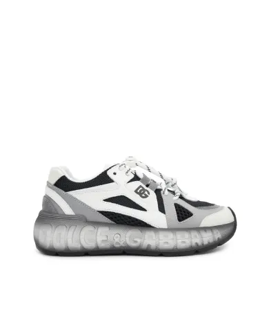 Dolce&Gabbana Детские кроссовки DG Bounce 12 из нейлона и телячьей кожи - Артикул: DA5290-AX260-L