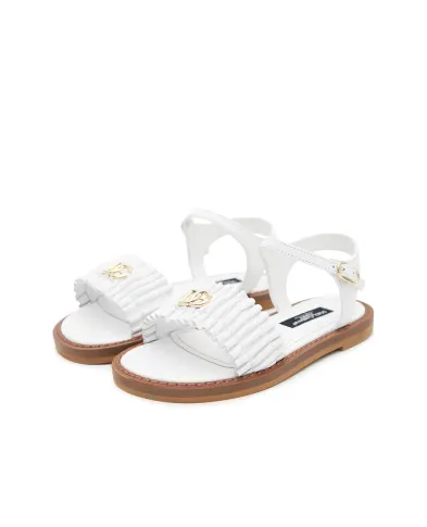 Dolce&Gabbana Дитячі босоніжки зі шкіри ягняти - Артикул: D11372-A1850-L