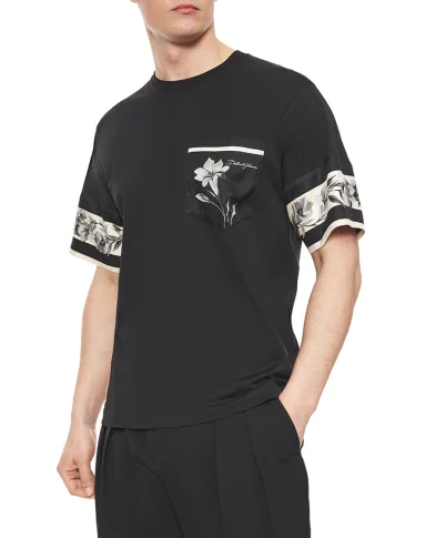 Dolce&Gabbana Футболка из хлопка и шелка с принтом - Артикул: G8SB2T-G7PZJ