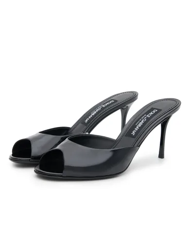 Dolce&Gabbana Мюлі Keira з лакованої шкіри - Артикул: CR2023-A1471